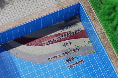 人工湖防水系統圖